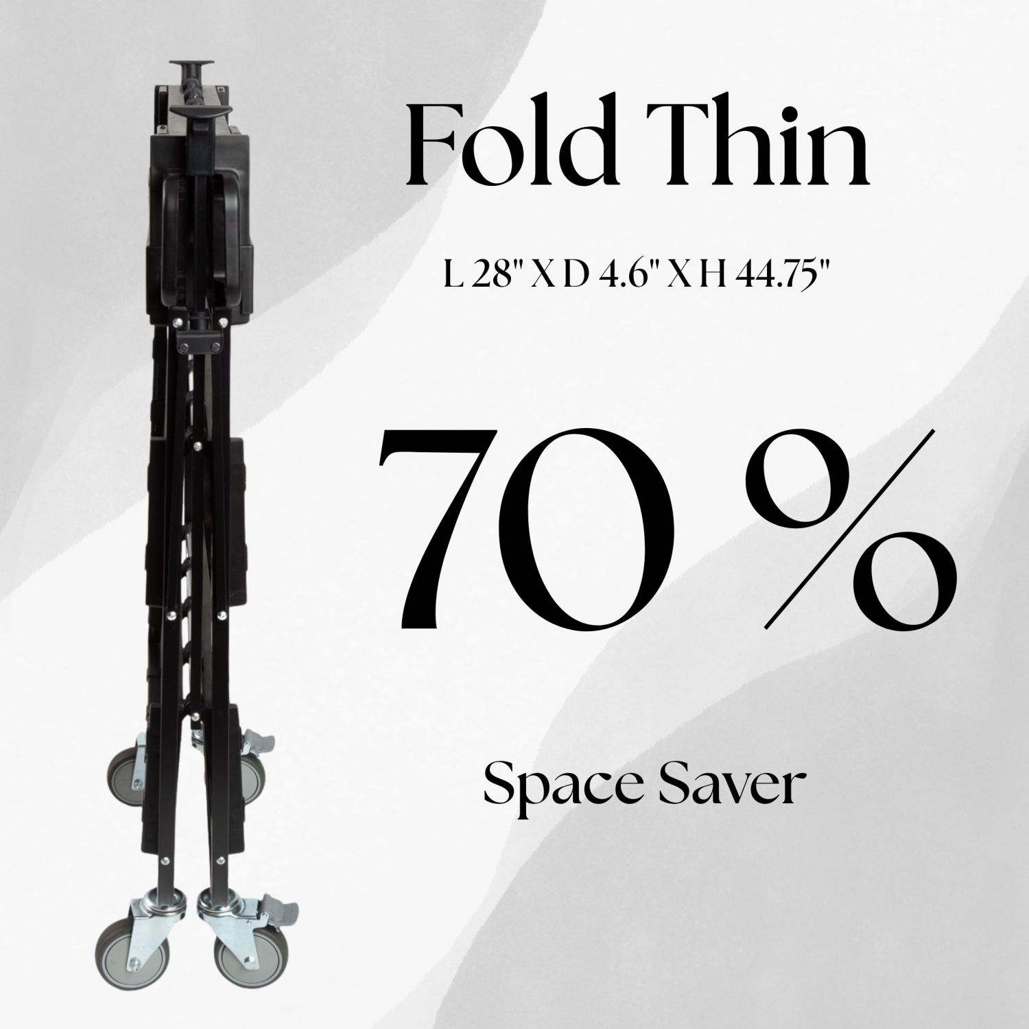 FoldPro folded 70% smaller